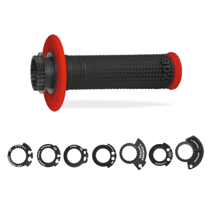 Pro Grip Manopole Lock-On (KIT) Universale Rosso