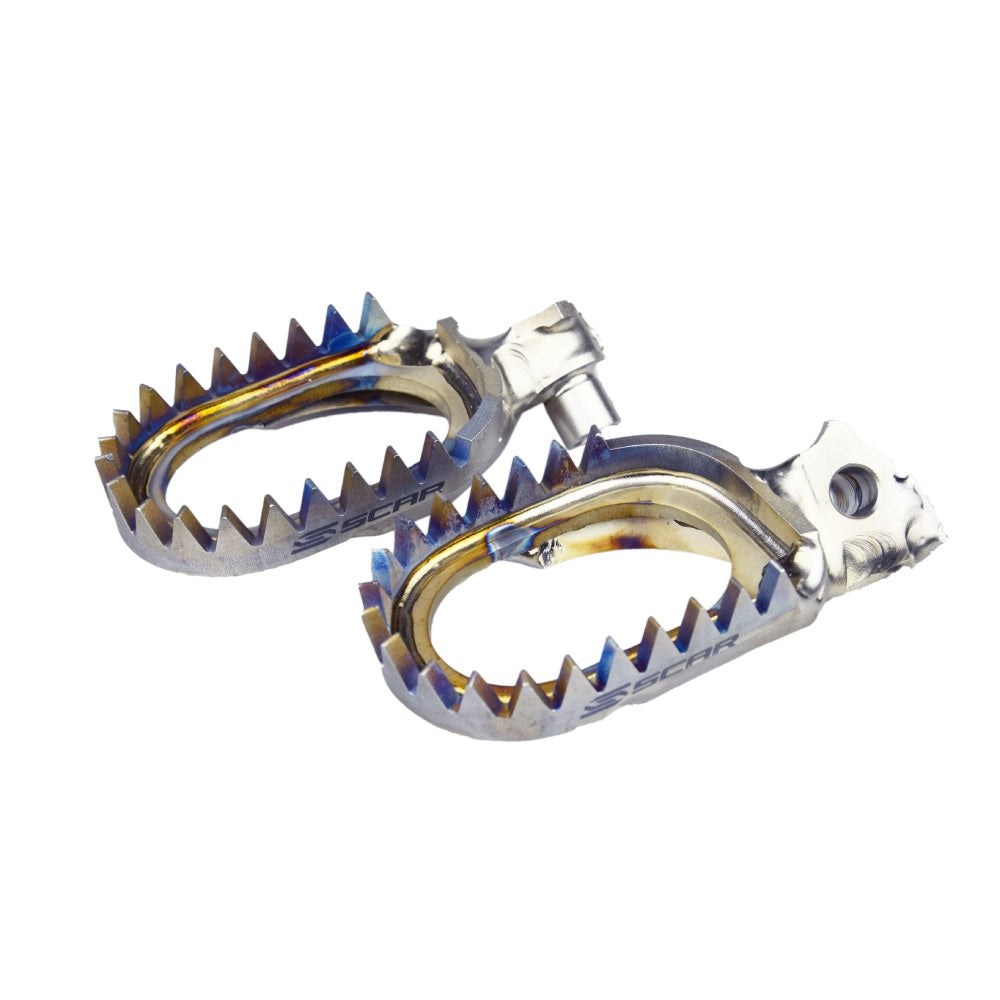 Scar Racing Pedane maggiorate in titanio Fantic 125 XE 2021-2025