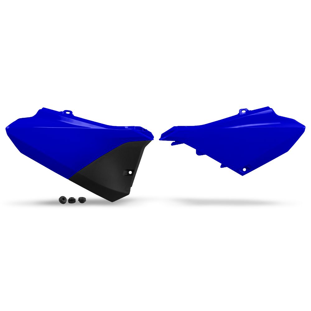 UFO Plast Fianchetti laterali portanumero Yamaha YZ 85 2022-2026 Blu
