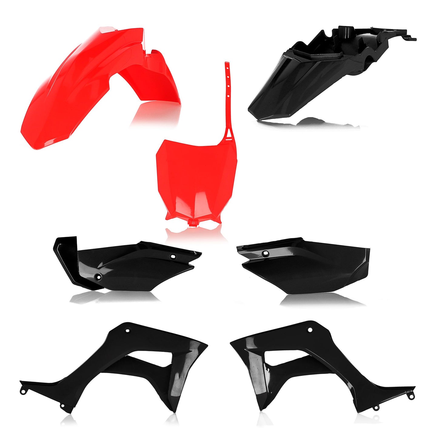 KIT PLASTICHE COMPLETO HONDA CRF110 19 ACERBIS ROSSO/NERO