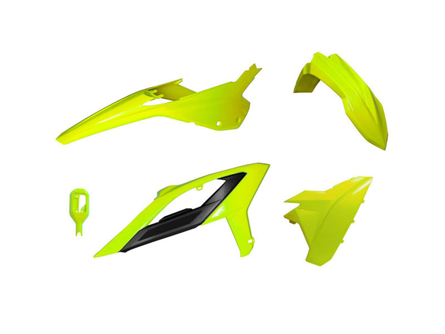 Kit Plastiche Racetech BETA RR 125/200/250/300/350/390/430/480 SENZA TABELLA ANTERIORE 2023-2024 Kit GIALLO NEON