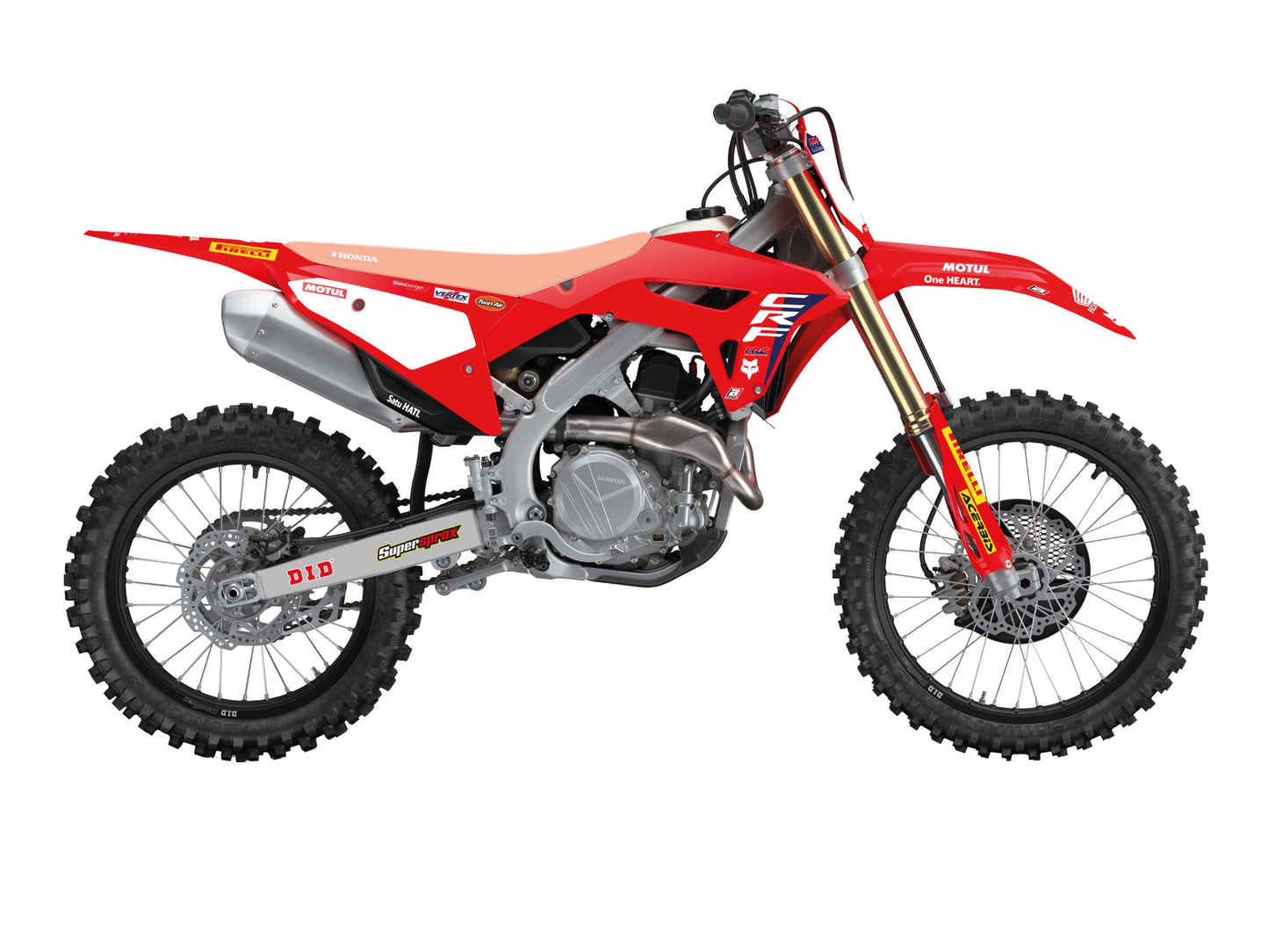 Kit Adesivi Replica Team HRC Blackbird Honda CRF 250 2018-2021