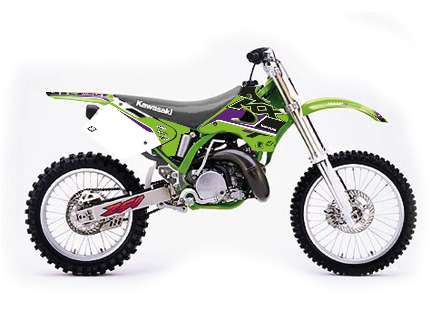 Kit Adesivi Dream 5 Blackbird Kawasaki KX 125 1994-1998