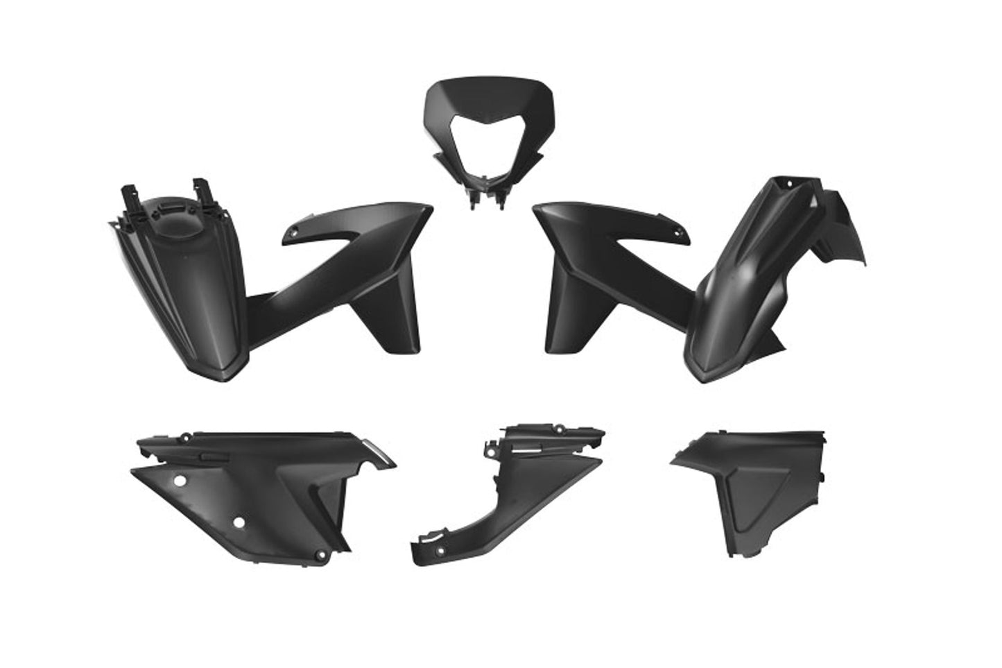 Kit Plastiche Racetech SHERCO 125/250/300/450/500 SENZA PARASTELI 2025-2026 Kit Completo Enduro NERO