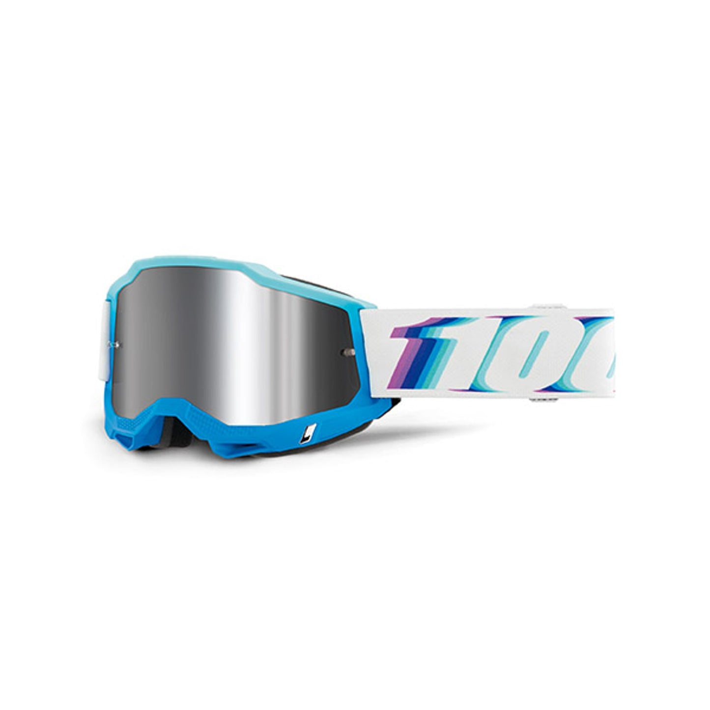 MASCHERA 100% ACCURI 2 STAMINO - LENTE A SPECCHIO ARGENTO