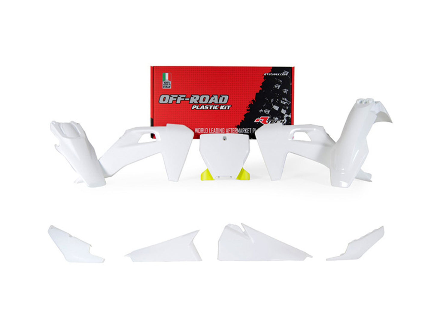 Kit Plastiche Racetech HUSQVARNA 125/250/300/350/450 SENZA PARASTELI 2019-2022 Kit Completo Enduro