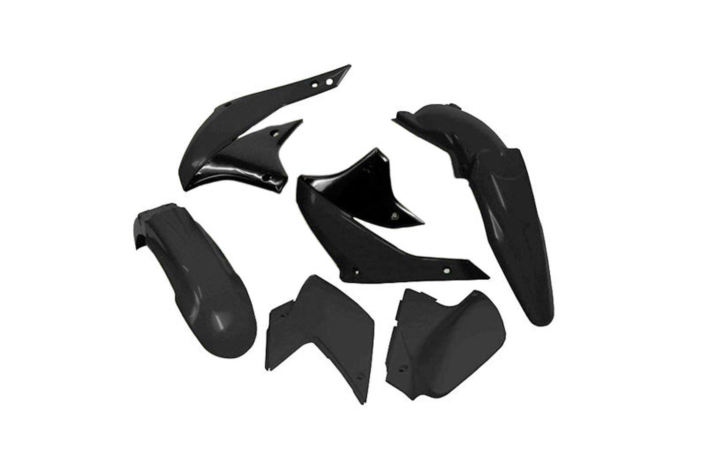 Kit Plastiche Racetech SENZA TABELLA ANTERIORE KAWASAKI KX 450 KLX 2007-2016 Kit NERO