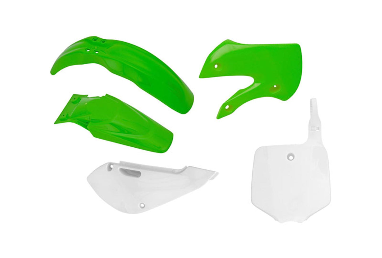 Kit Plastiche Racetech KAWASAKI KX 65 2000-2026 Kit VERDE-BIANCO