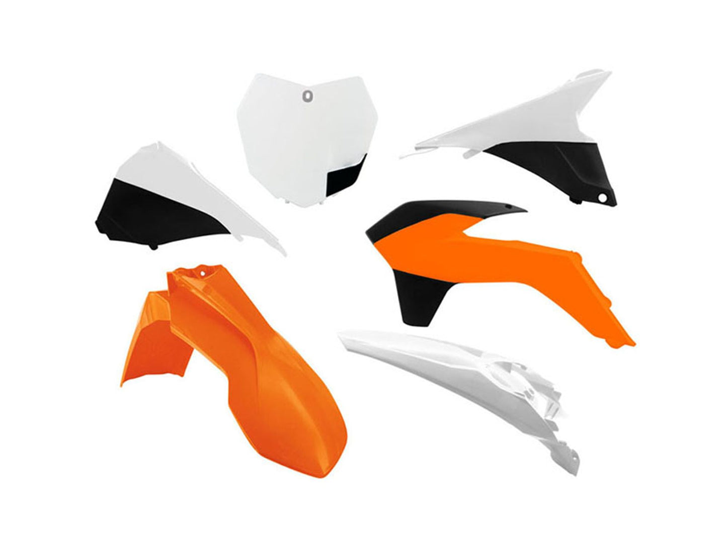 Kit Plastiche Racetech KTM 125/150/250/350/450 SENZA PARASTELI 2013-2016 Kit Completo Enduro