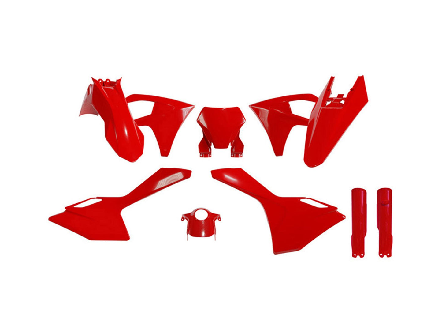 Kit Plastiche Racetech GASGAS MC 125/150/250/350/450 CON PARASTELI 2023-2026 Kit ROSSO GASGAS