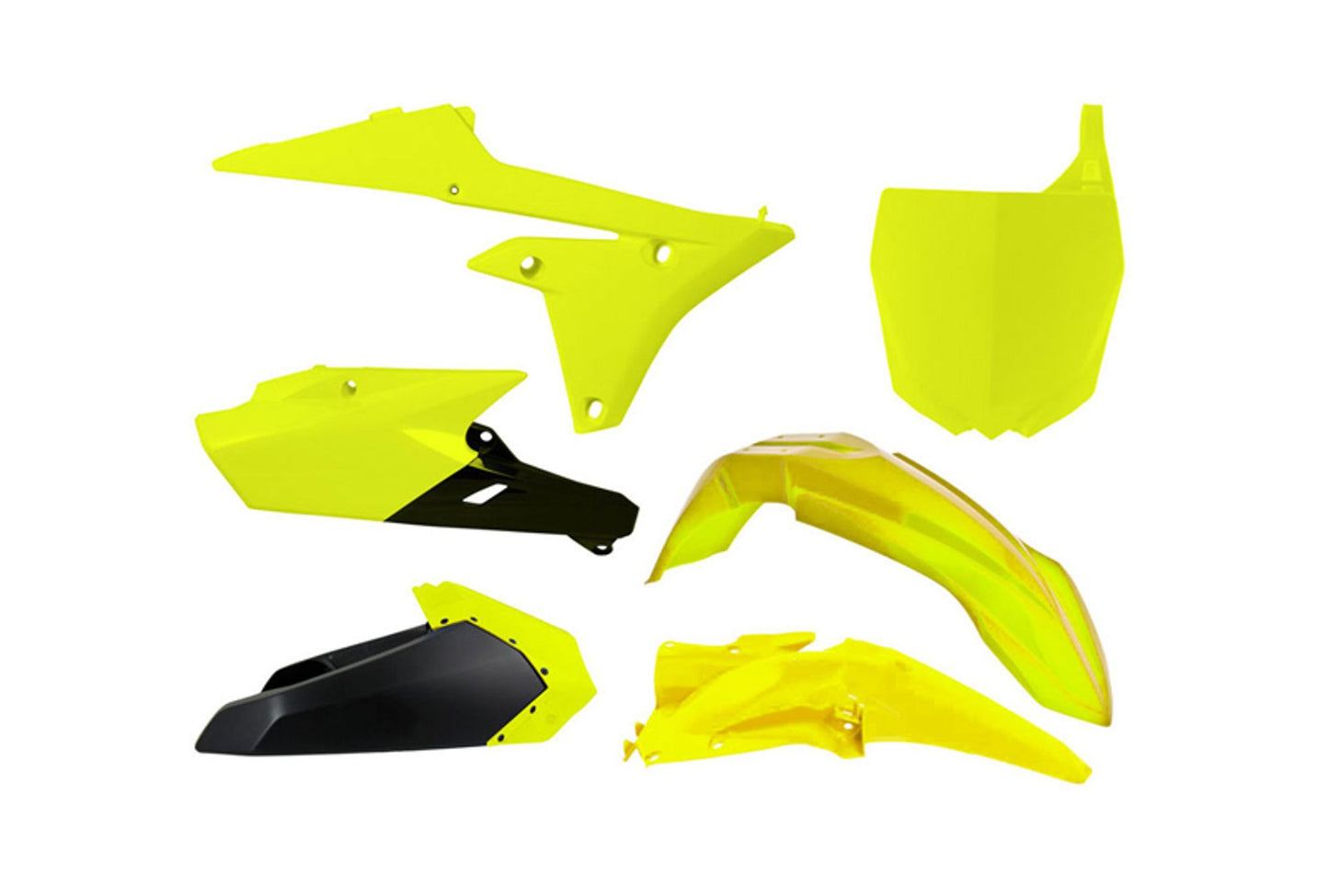 Kit Plastiche Racetech YAMAHA YZ 250/450 2014-2018 Kit GIALLO NEON - NERO