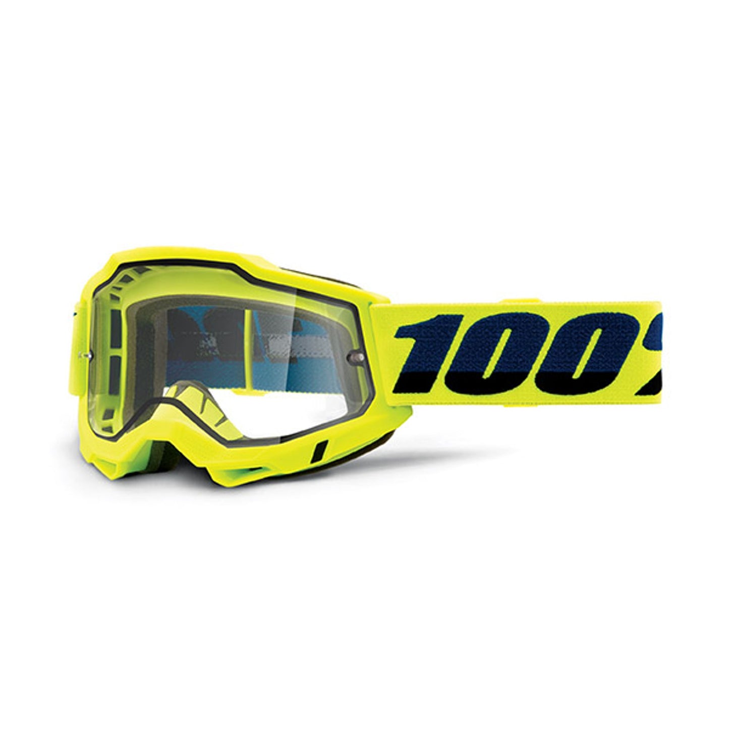 MASCHERA 100% ACCURI 2 ENDURO YELLOW - LENTE TRASPARENTE