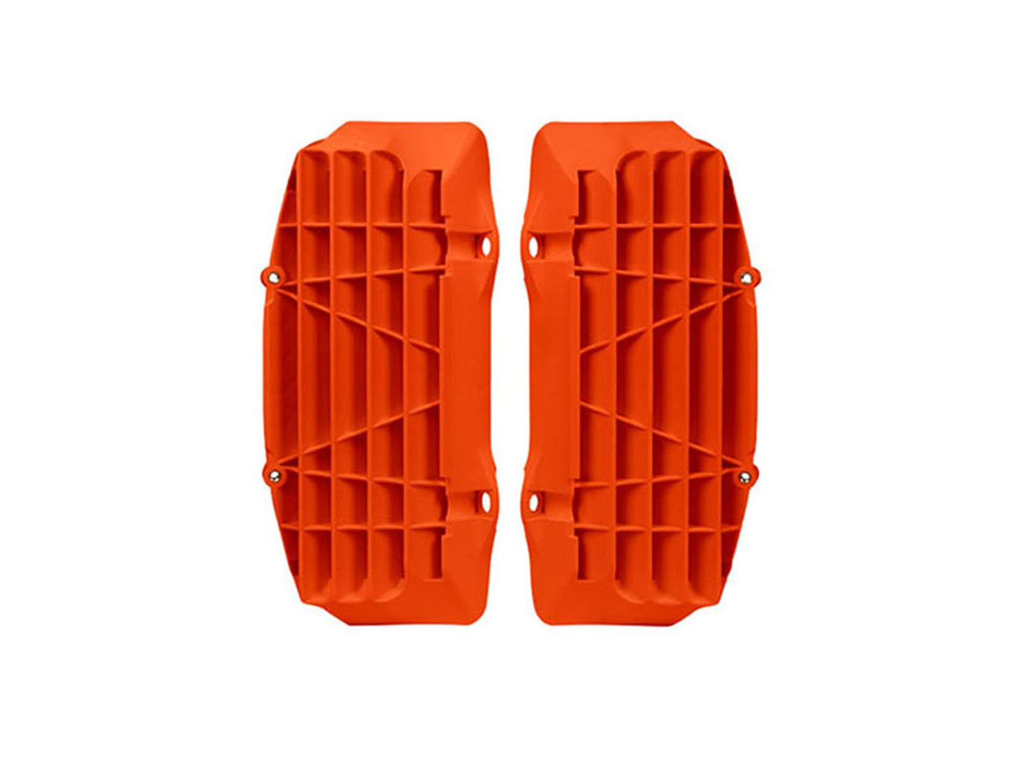 Racetech GRIGLIE RADIATORE MAGGIORATE KTM 125/150/250/300/350/450/500 2016-2018 ARANCIONE NEON