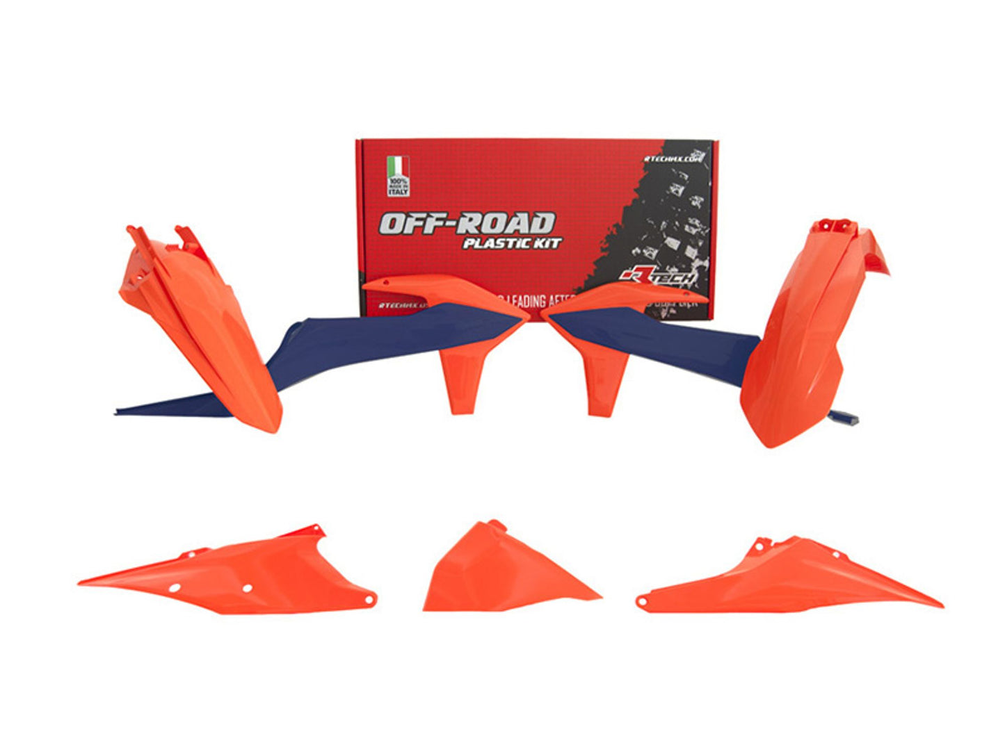 Kit Plastiche Racetech KTM 150/250/300/350/450/500 SENZA TABELLA ANTERIORE 2019-2023 Kit Completo Enduro
