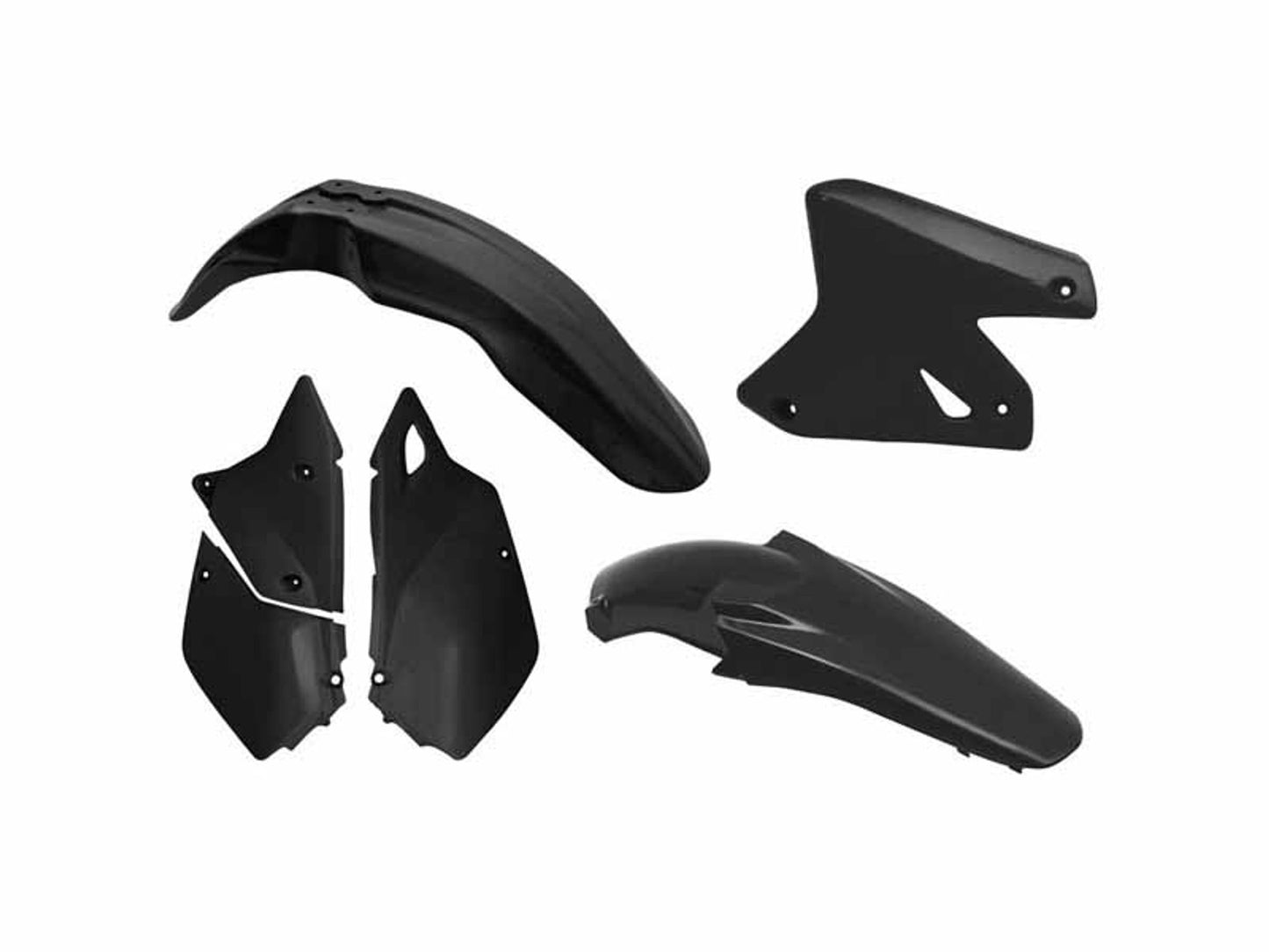 Kit Plastiche Racetech SUZUKI DRZ 400 SENZA TABELLA ANTERIORE 2000-2024 Kit NERO