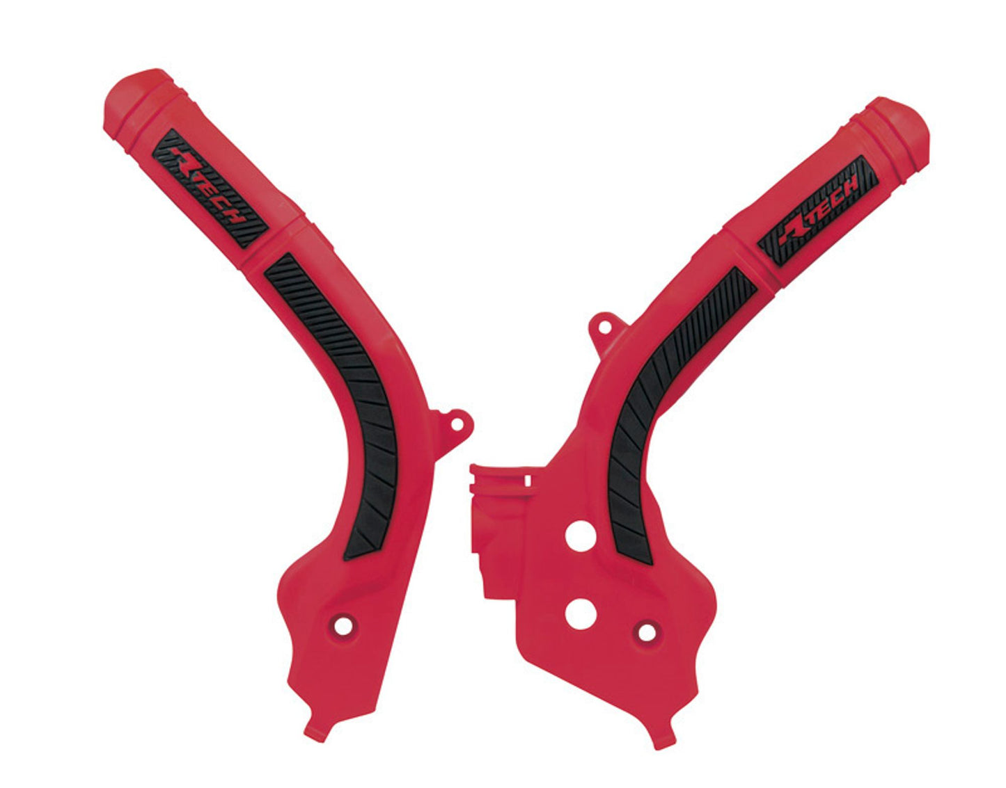 Racetech PROTEZIONE TELAIO BI-MATERIALE GASGAS 125/250/300/350/450 2021-2023 ROSSO GASGAS-NERO