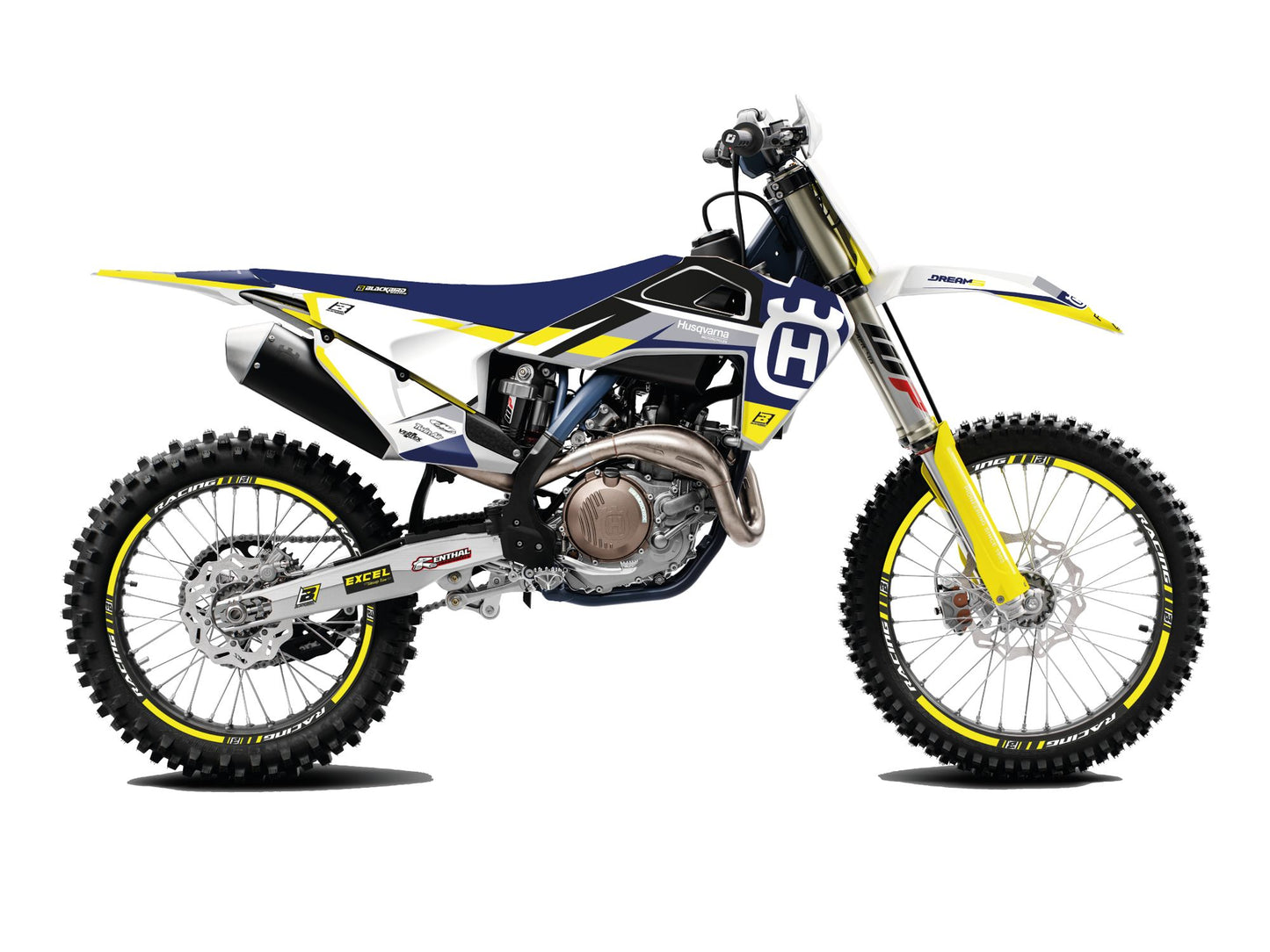 Kit Adesivi Dream 5 Chrome Blackbird Husqvarna FC 350 2019-2022