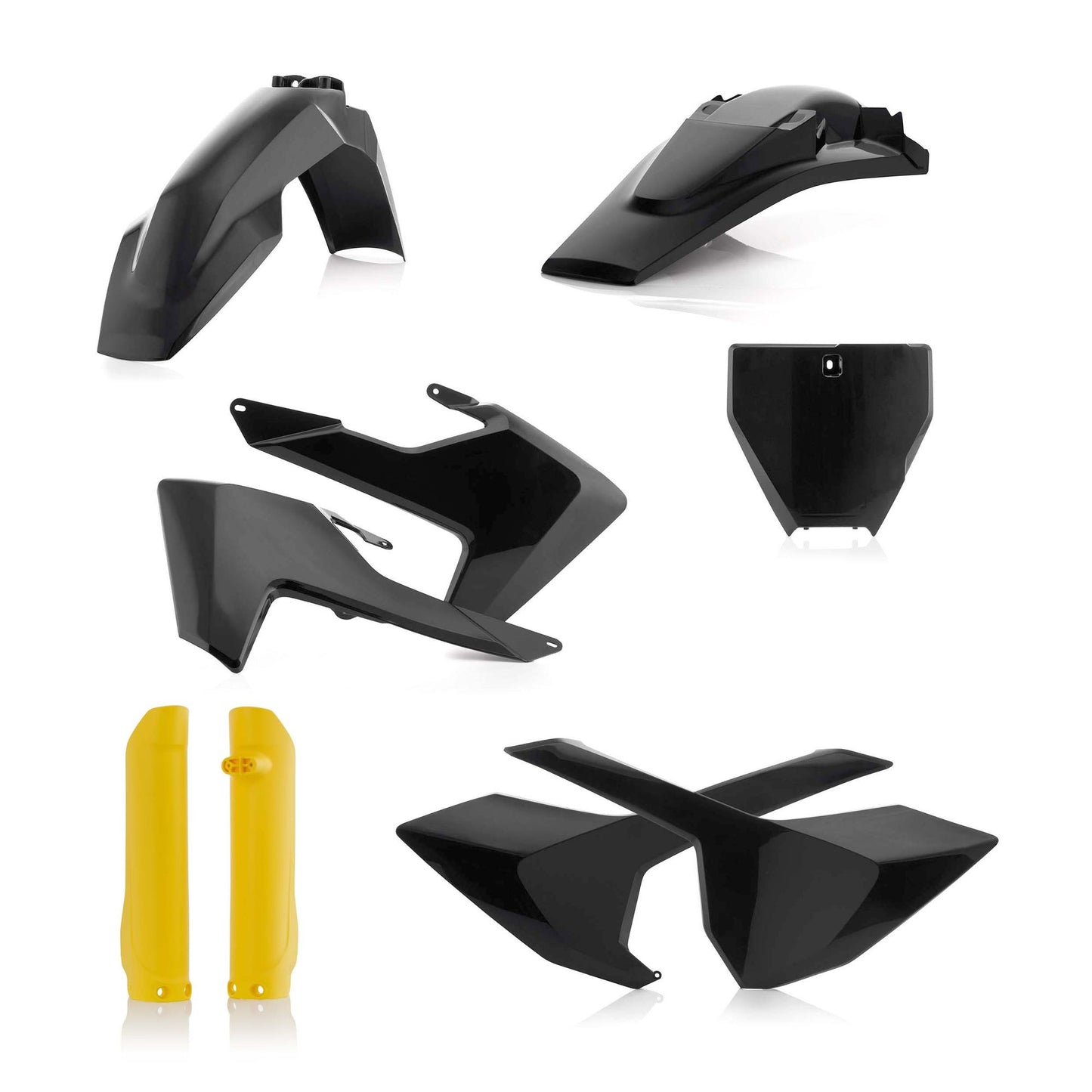 KIT PLASTICHE COMPLETO TC/FC 16 NO TC 250 16 ACERBIS NERO/GIALLO