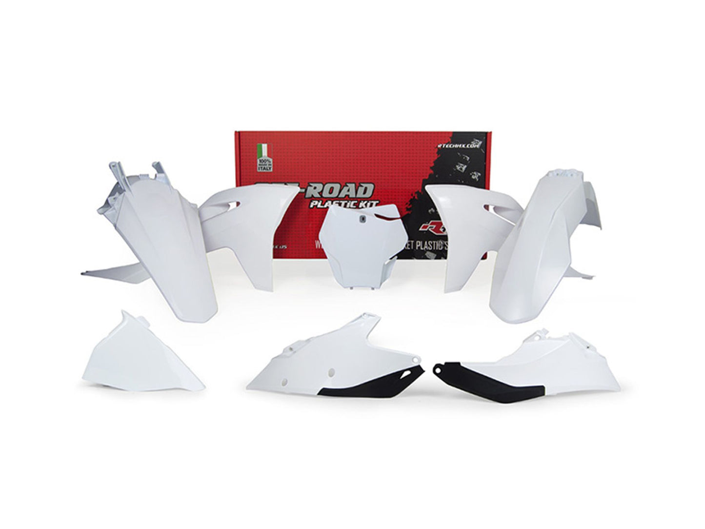 Kit Plastiche Racetech GASGAS MC 125/250/350/450 2021-2023 Kit Completo Enduro Motocross BIANCO