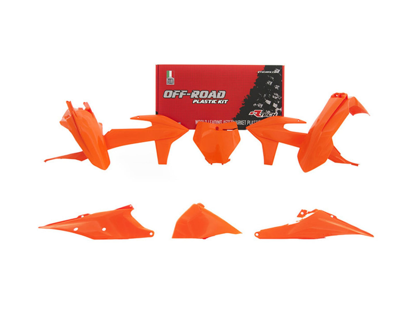 Kit Plastiche Racetech KTM 125/150/250/300/350/450 SENZA PARASTELI 2019-2022 Kit ARANCIONE KTM