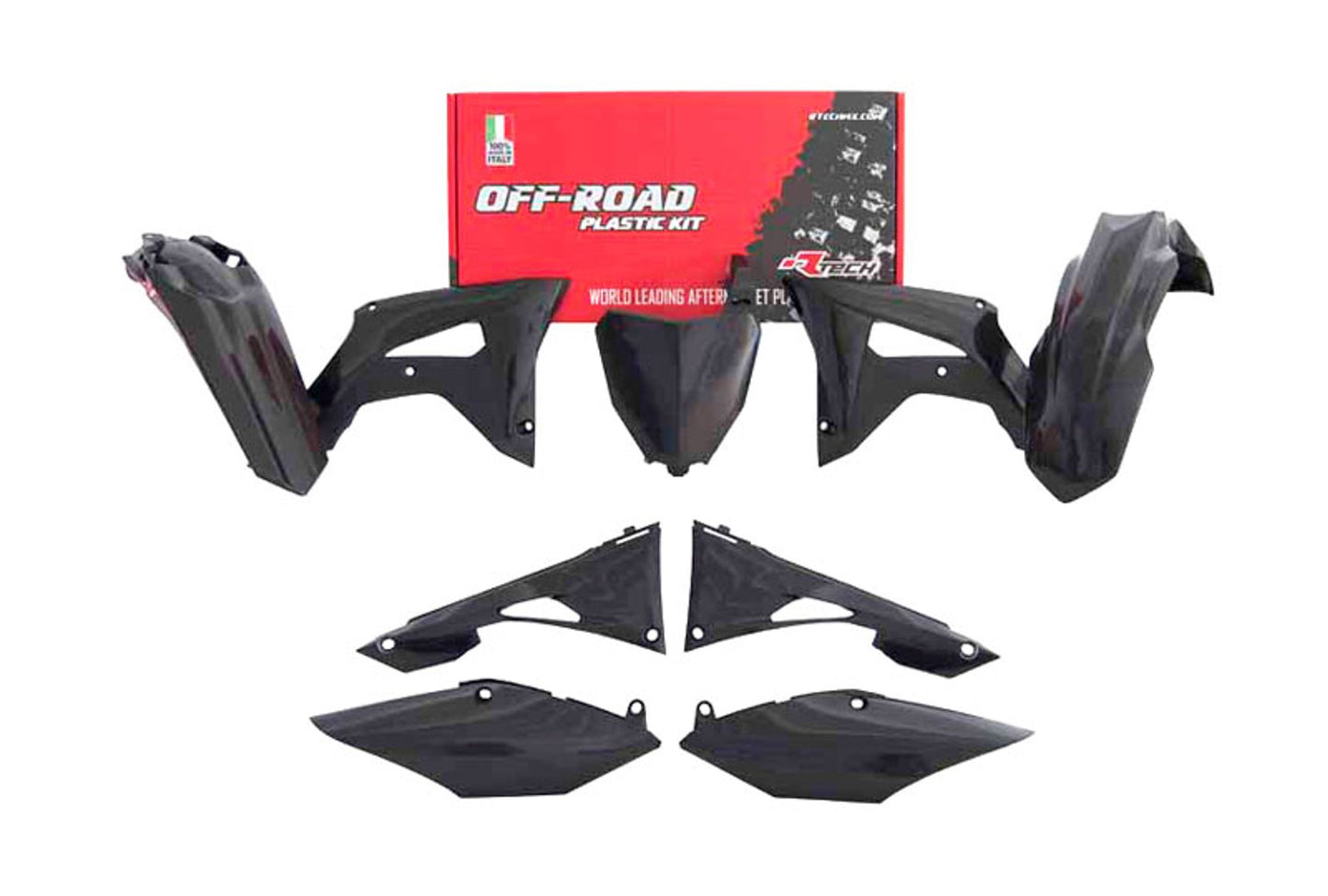 Kit Plastiche Racetech HONDA CRF 250/450 2019-2021 Kit Completo Enduro Motocross NERO