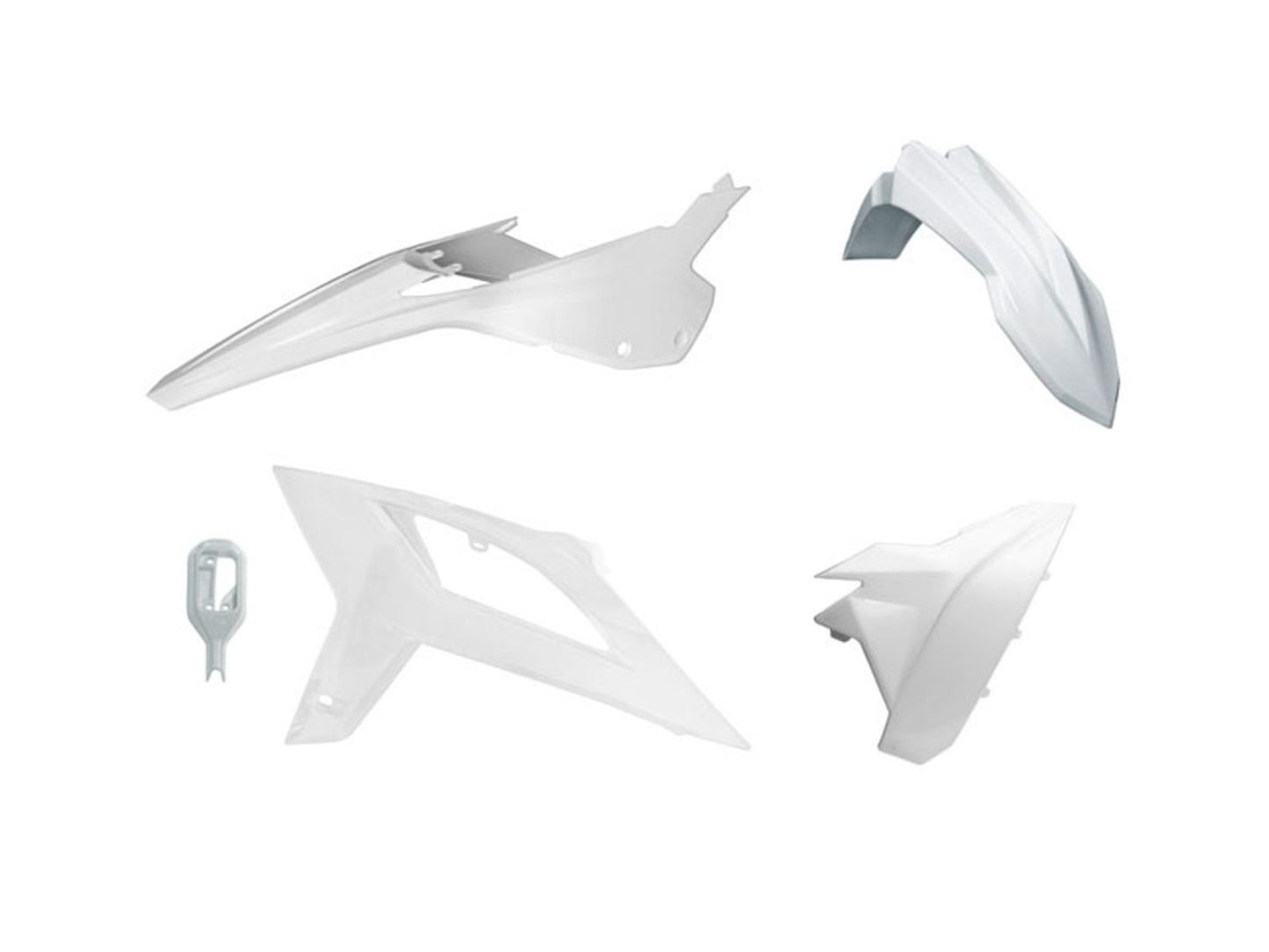Kit Plastiche Racetech BETA RR 125/200/250/300/350/390/430/480 SENZA TABELLA ANTERIORE 2023-2024 Kit BIANCO BETA