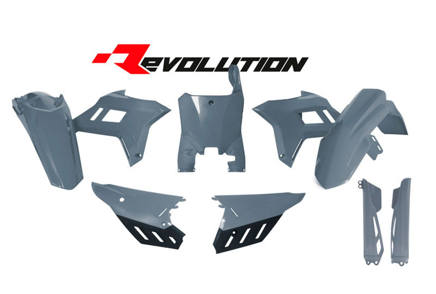Kit Plastiche Racetech REVOLUTION CON PARASTELI HONDA CRF 250/450 2021-2024 Kit Completo