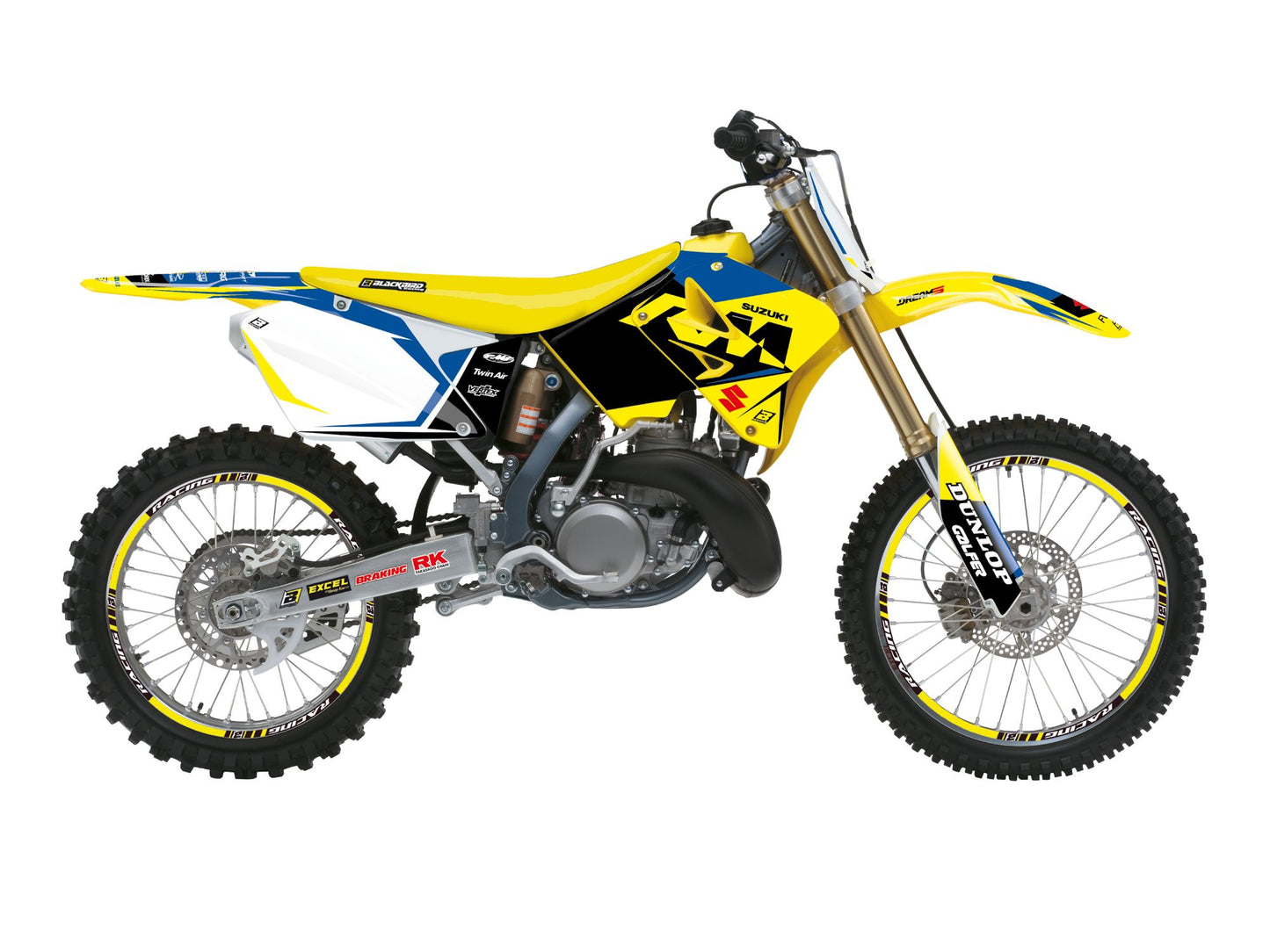 Kit Adesivi Dream 5 Blackbird Suzuki RM 125 2001-2008