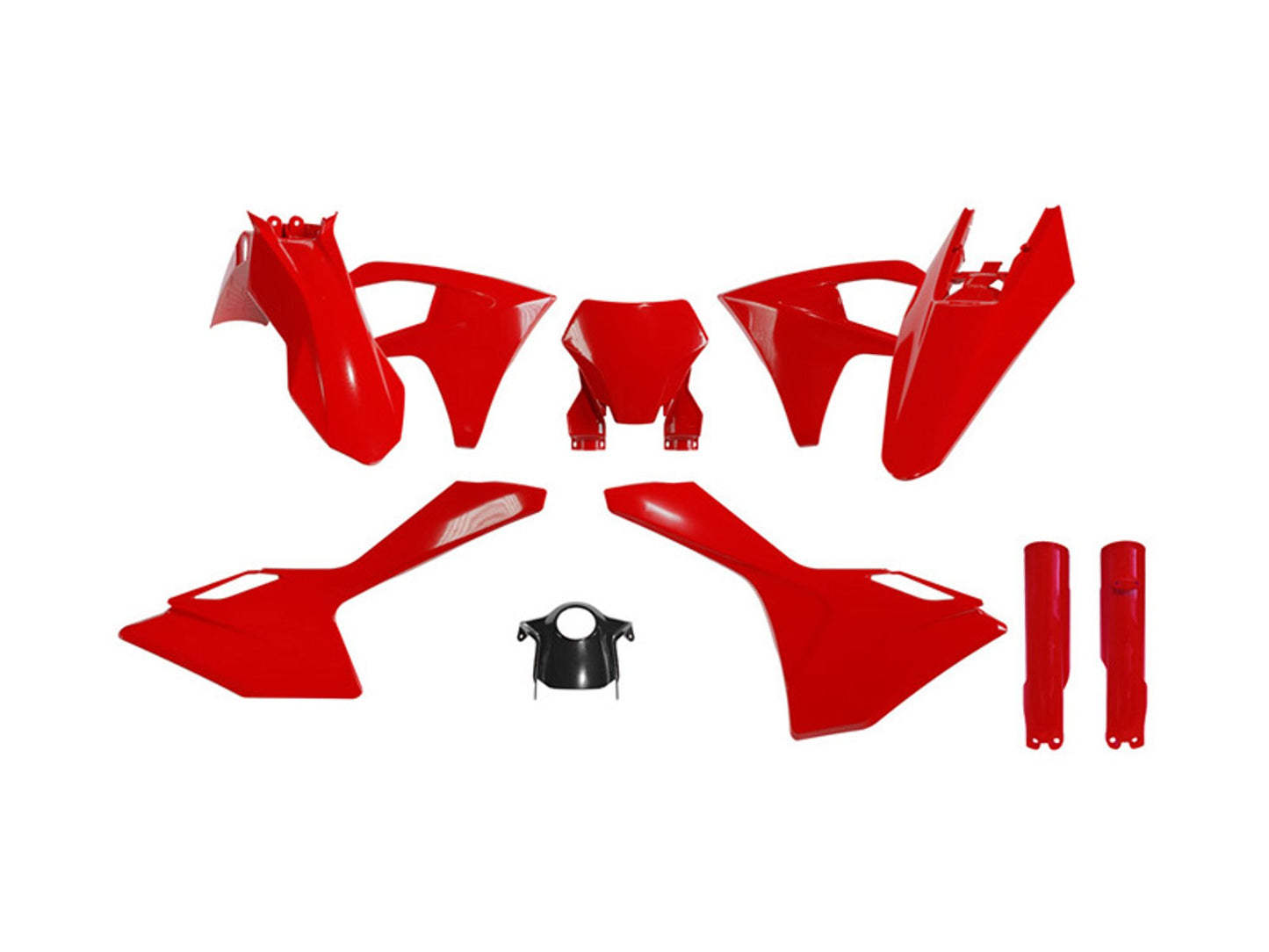 Kit Plastiche Racetech GASGAS MC 125/150/250/350/450 CON PARASTELI 2023-2026 Kit ROSSO GASGAS - NERO