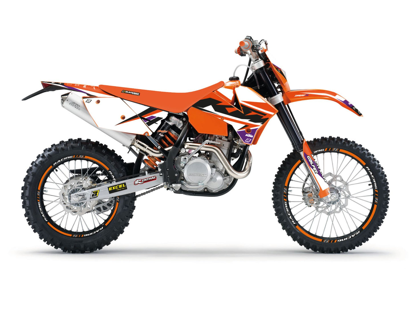 Kit Adesivi Dream 5 Blackbird Ktm EXC 250 2005-2007