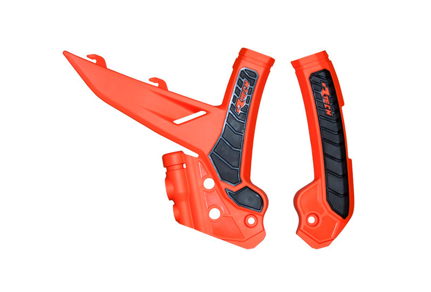 Racetech PROTEZIONE TELAIO BI-MATERIALE KTM 125/250/300/350/450/500 2023-2026 ARANCIONE KTM-NERO