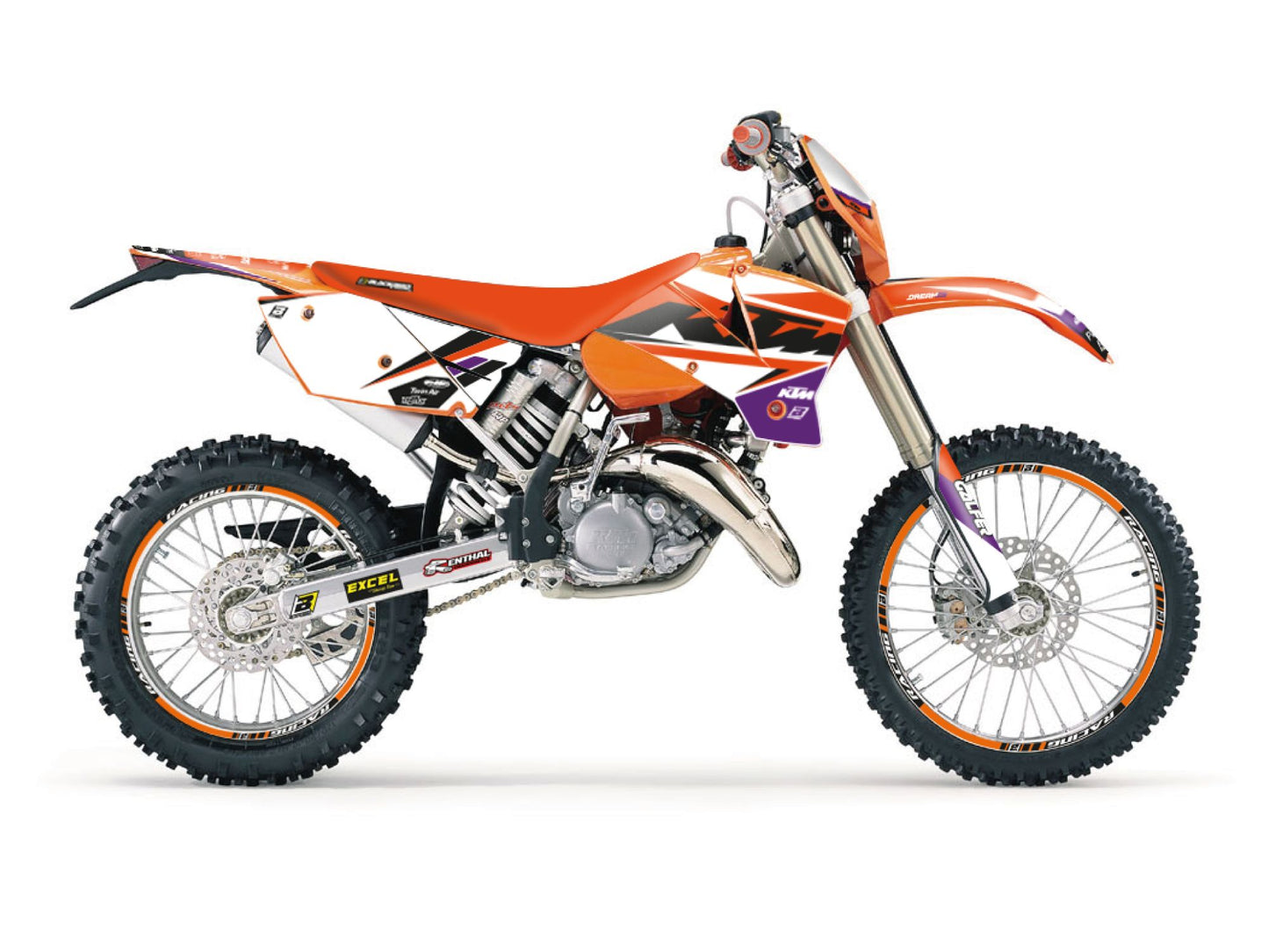 Kit Adesivi Dream 5 Chrome Blackbird Ktm EXC 450 2003-2004