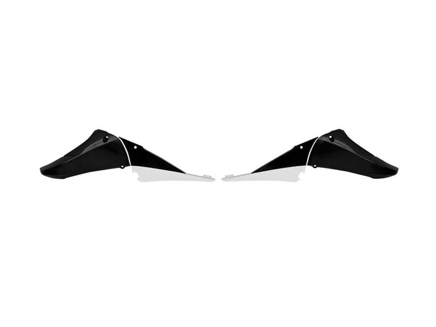 Convogliatori Racetech SUPERIORI YAMAHA YZ 450 2010-2013 NERO-BIANCO