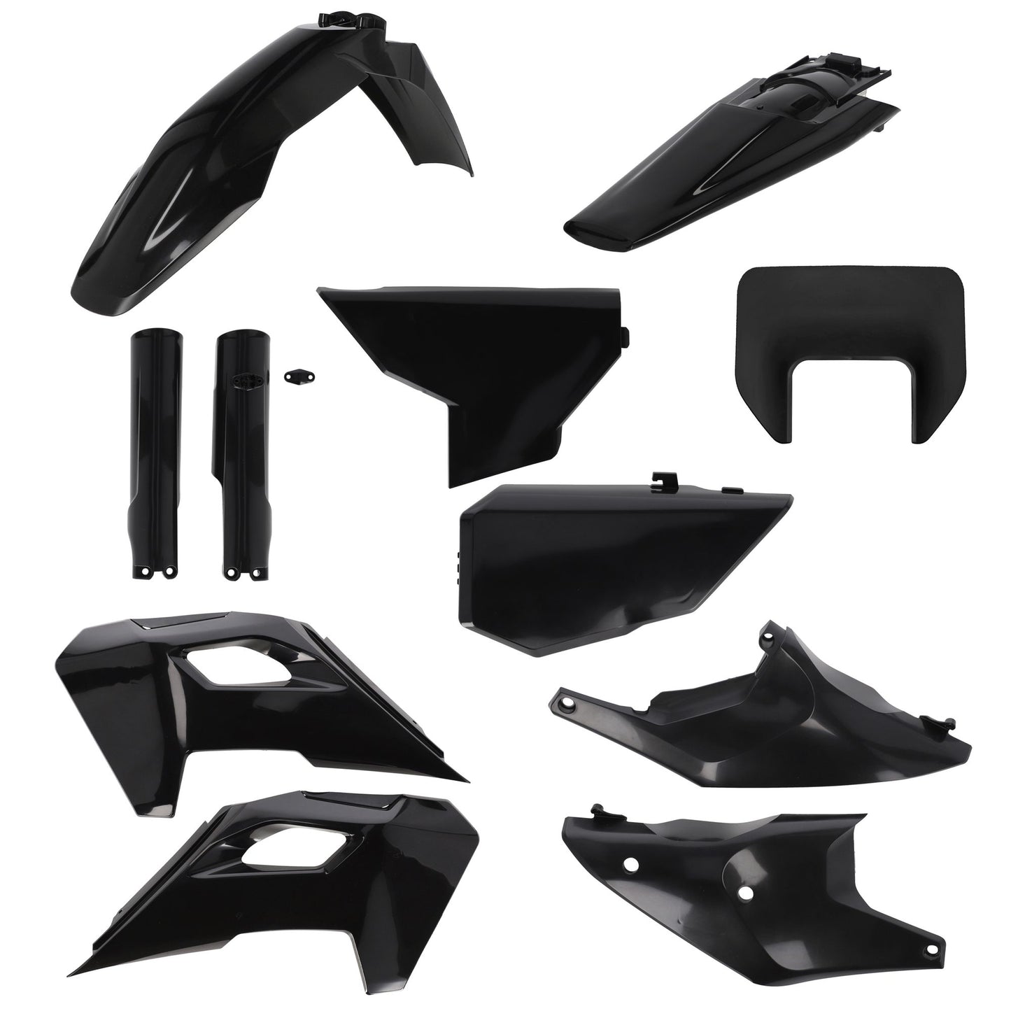 KIT PLASTICHE COMPLETO COMPATIBILE PER HU TE/FE 24 ACERBIS NERO