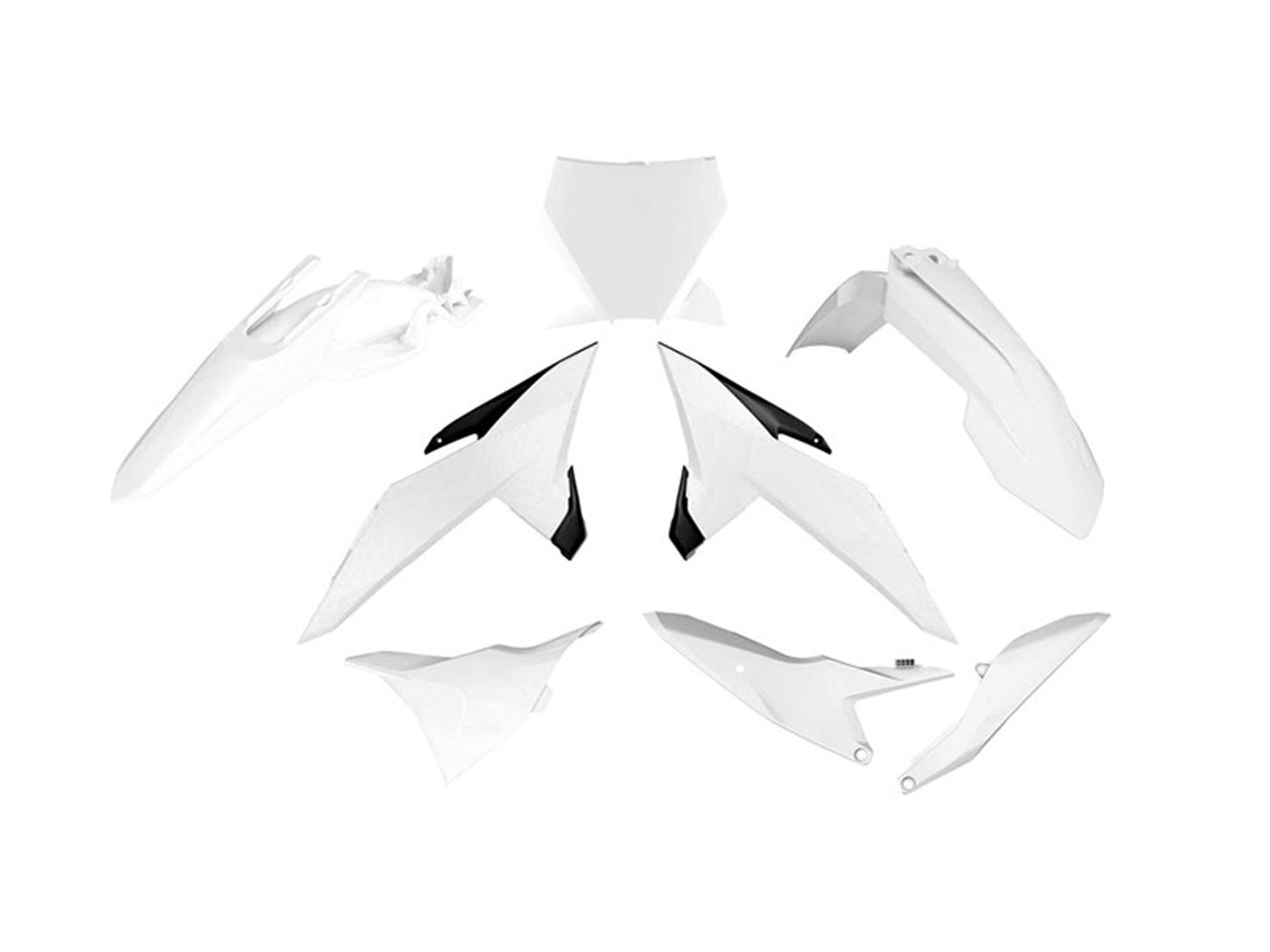 Kit Plastiche Racetech 6 PZ KTM SX 85 2025-2026 Kit BIANCO-NERO