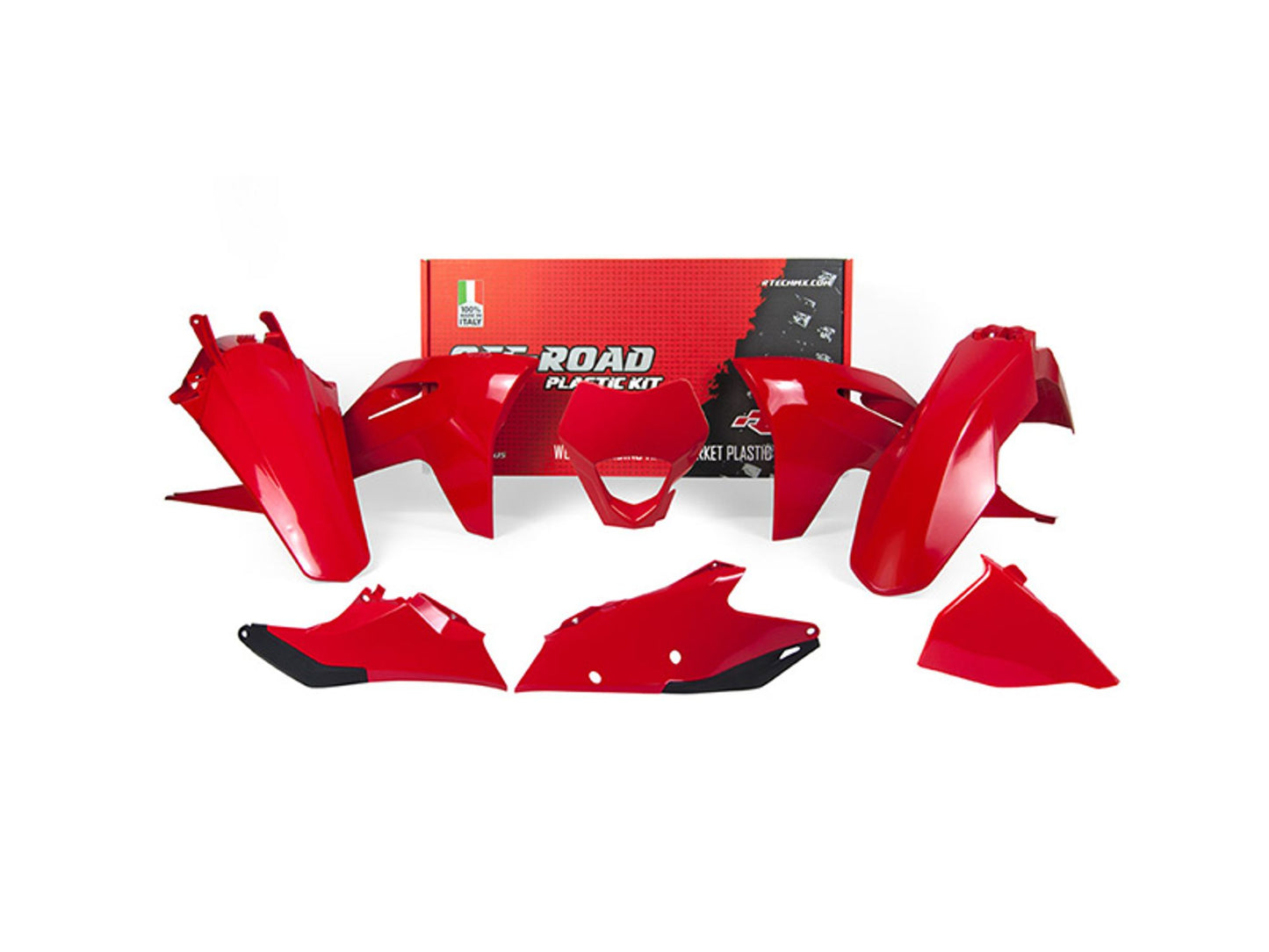 Kit Plastiche Racetech GASGAS EC 250/300/350 2021-2023 Kit ROSSO GASGAS - NERO