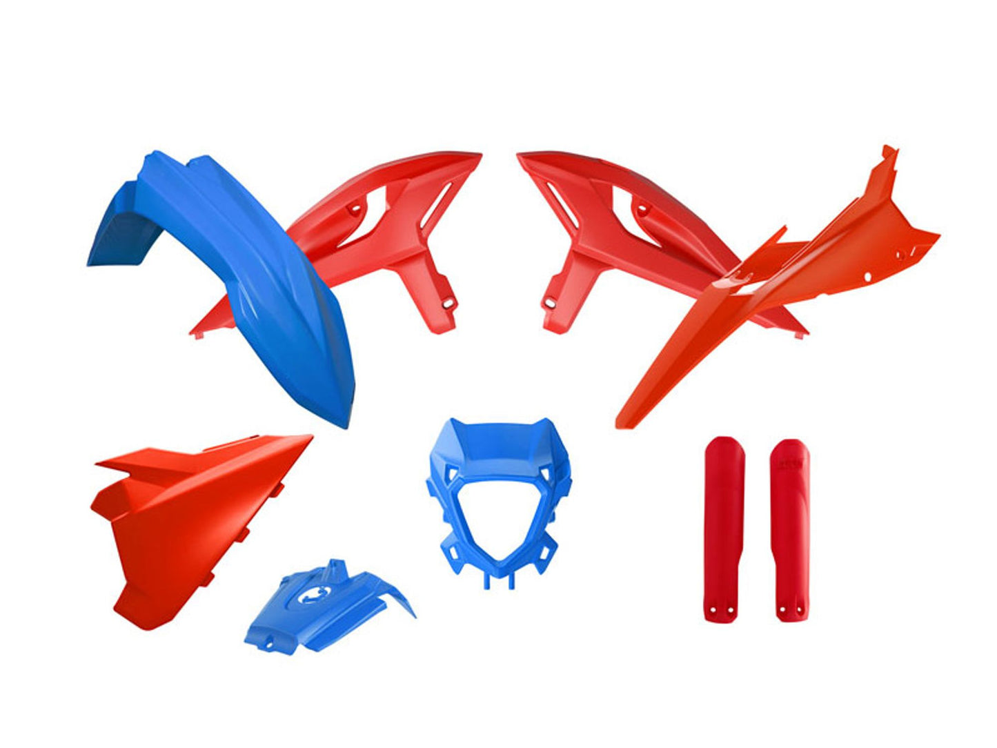 Kit Plastiche Racetech BETA RR 125/200/250/300/350/390 CON PARASTELI 2025-2026 Kit BLU BETA-ROSSO BETA