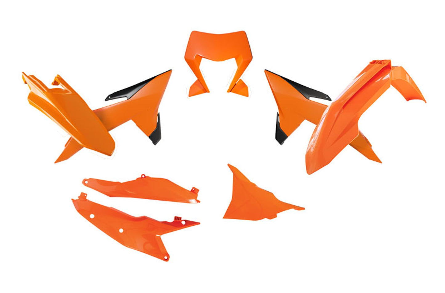 Kit Plastiche Racetech KTM 125/250/300/350/450/500 SENZA PARASTELI 2026-2026 Kit ARANCIONE KTM