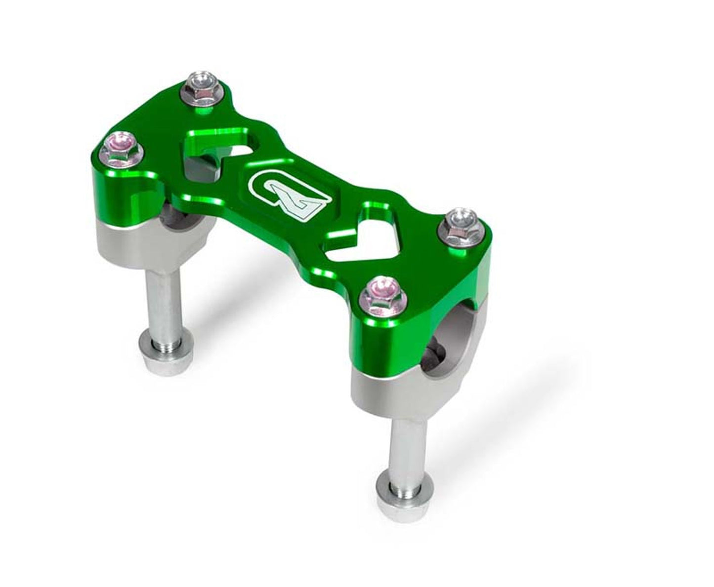 Racetech SUPPORTO MANUBRIO Ø28 ALTEZZA 30MM KAWASAKI KX 250/450 2009-2026 VERDE