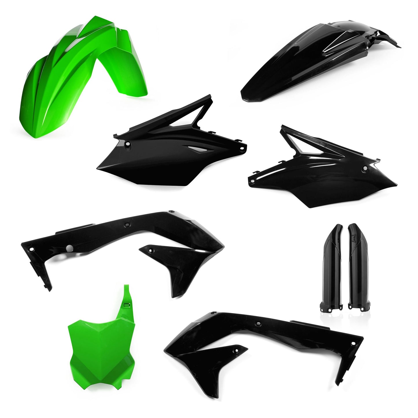 KIT PLASTICHE COMPLETO KAWASAKI KXF 450 2016 ACERBIS NERO/VERDE