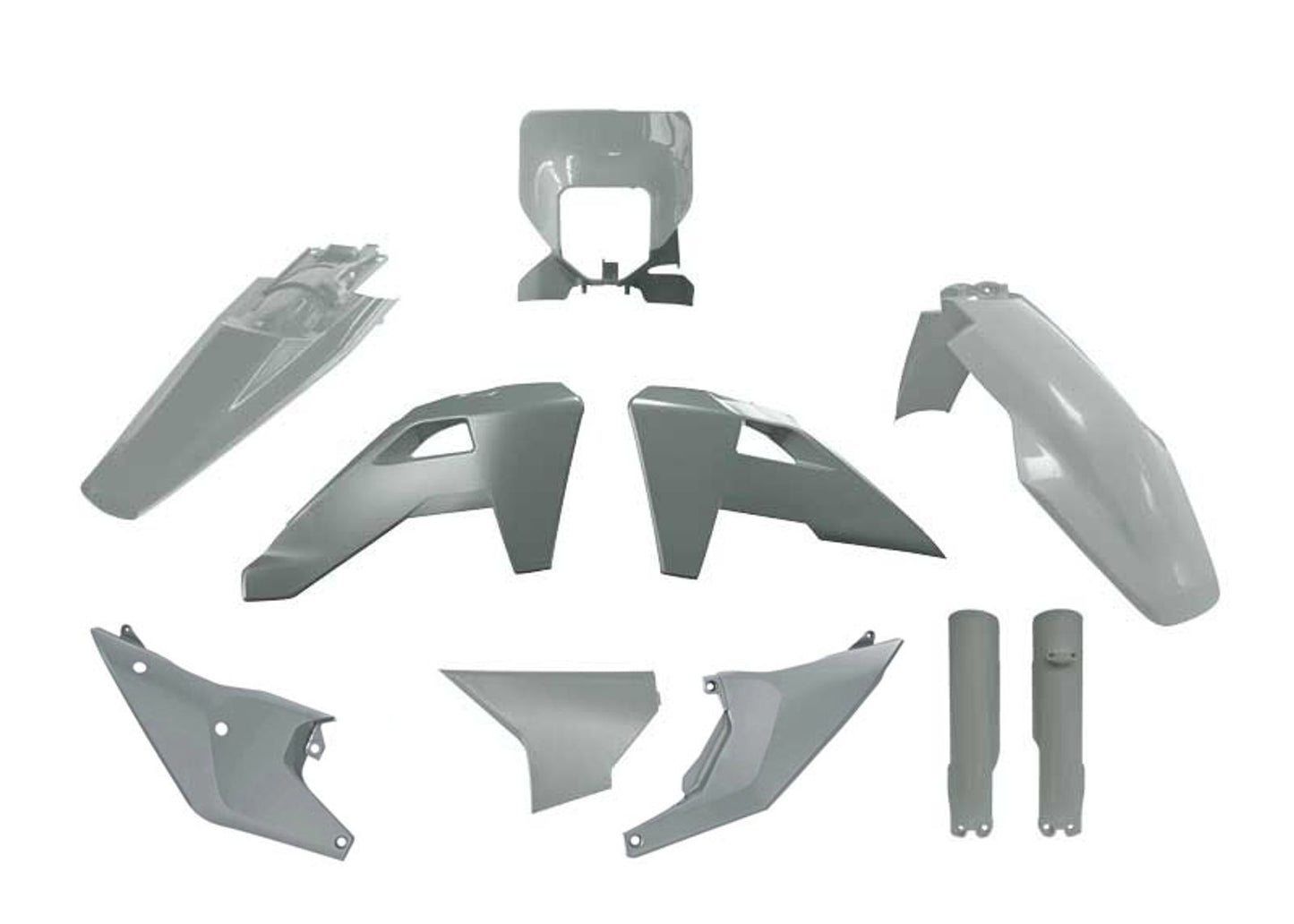 Kit Plastiche Racetech HUSQVARNA 125/150/250/300/350/450/501 CON PARASTELI 2024-2026 Kit Completo Enduro