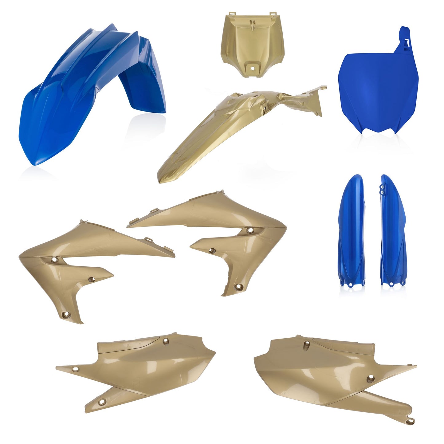KIT PLASTICHE COMPLETO YAMAHA YZF450 2019 ACERBIS BLU/ORO