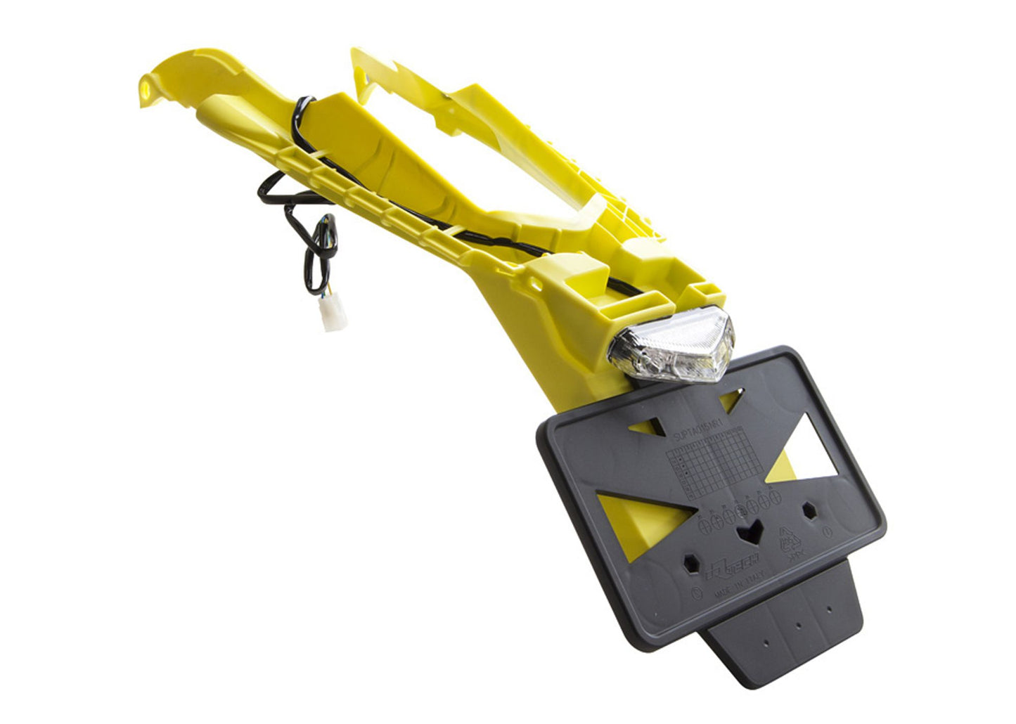 Racetech PORTATARGA INTEGRA HUSQVARNA 125/150/250/300/350/450/501 STREET LEGAL 2024-2026 GIALLO HUSQVARNA