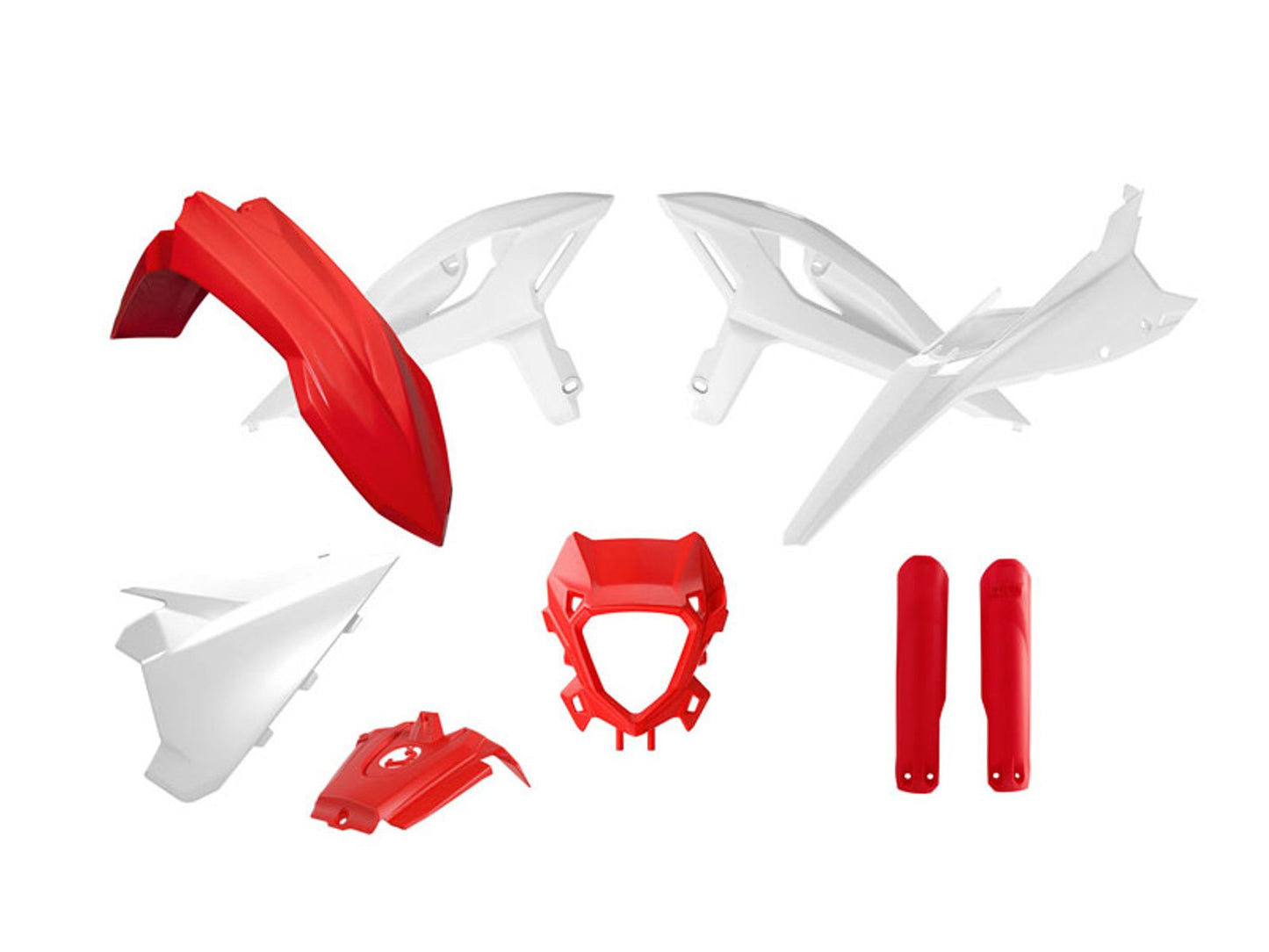 Kit Plastiche Racetech BETA RR 125/200/250/300/350/390 CON PARASTELI 2025-2026 Kit BIANCO-ROSSO BETA