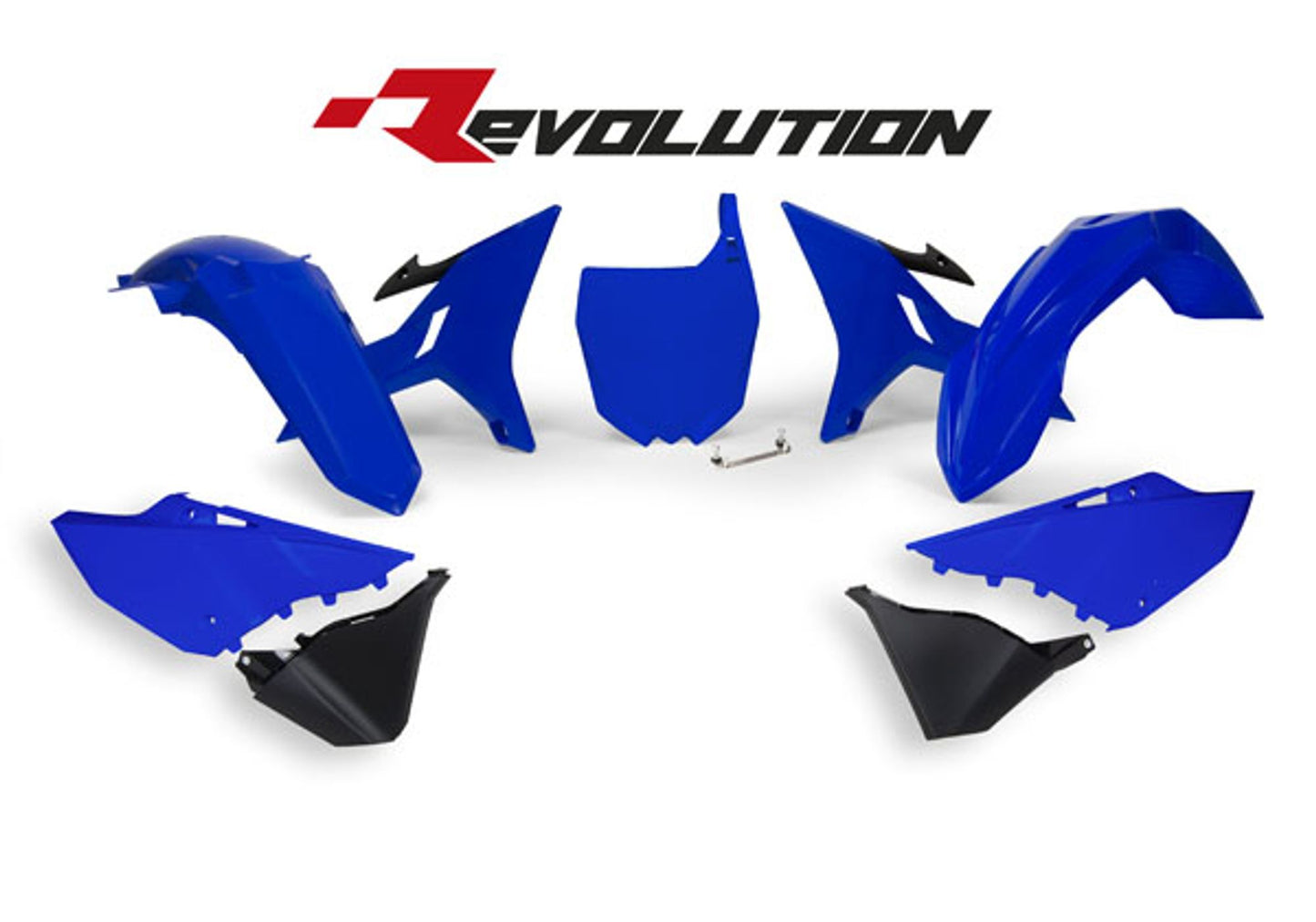 Kit Plastiche Racetech REVOLUTION YAMAHA YZ 125/250 2002-2022 Kit BLU YZ - NERO
