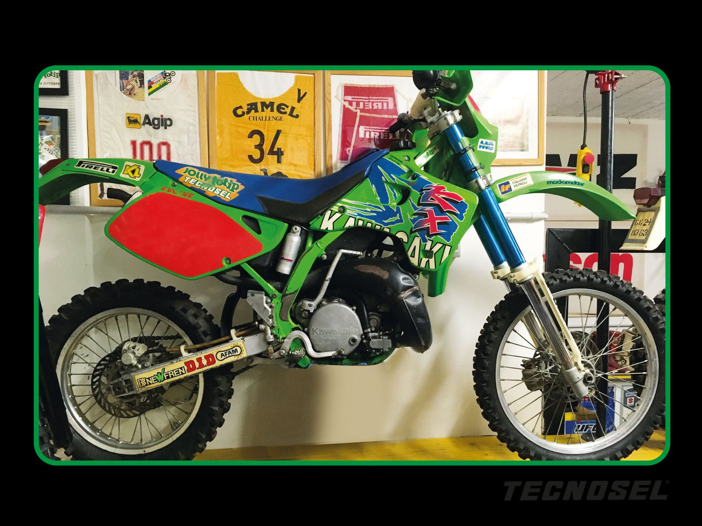 Kit Adesivi Replica Team Kawasaki 1993 Blackbird Kawasaki KX 250 1992-1993