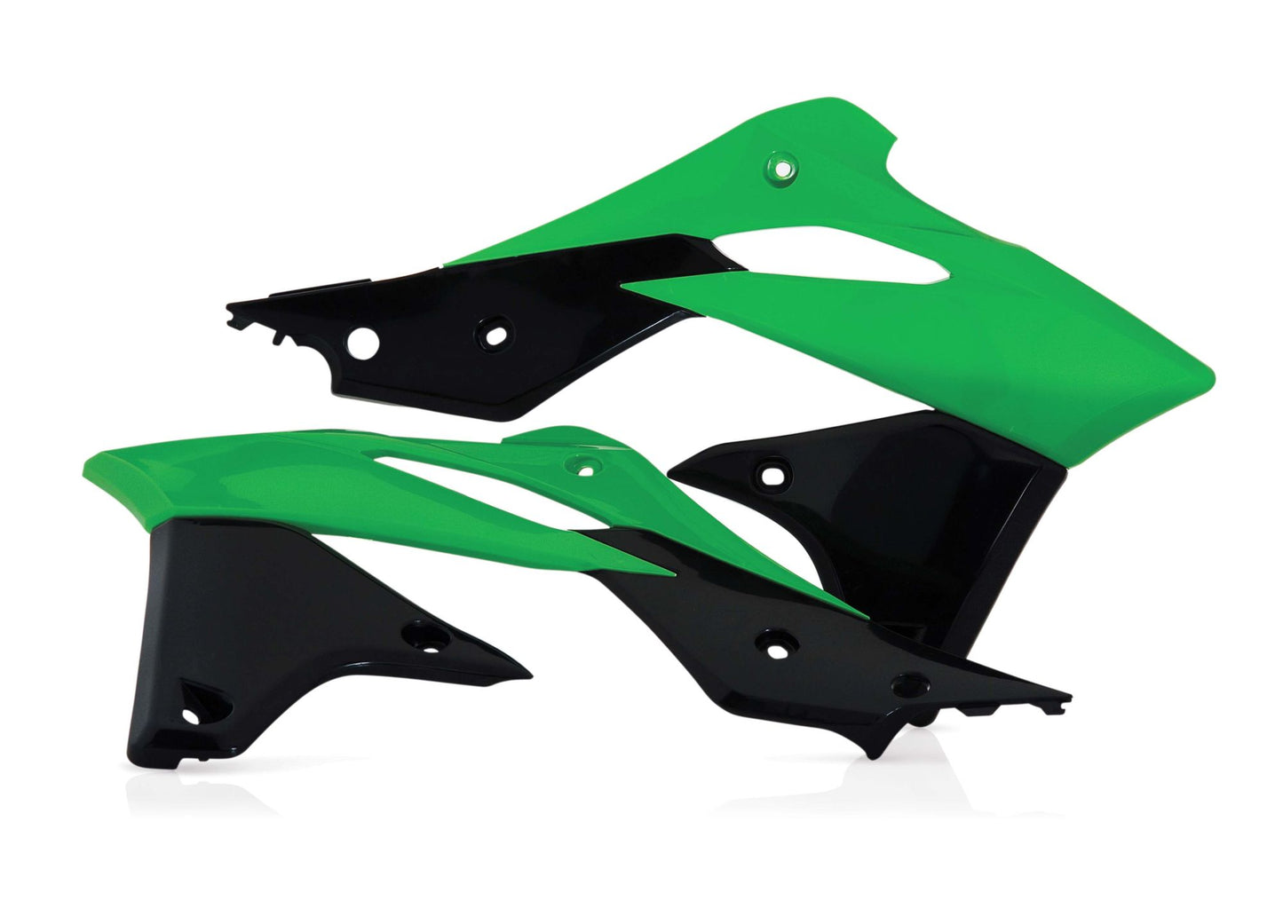 SPOILER LATERALI KAWASAKI KXF 250 2013 ACERBIS VERDE/NERO
