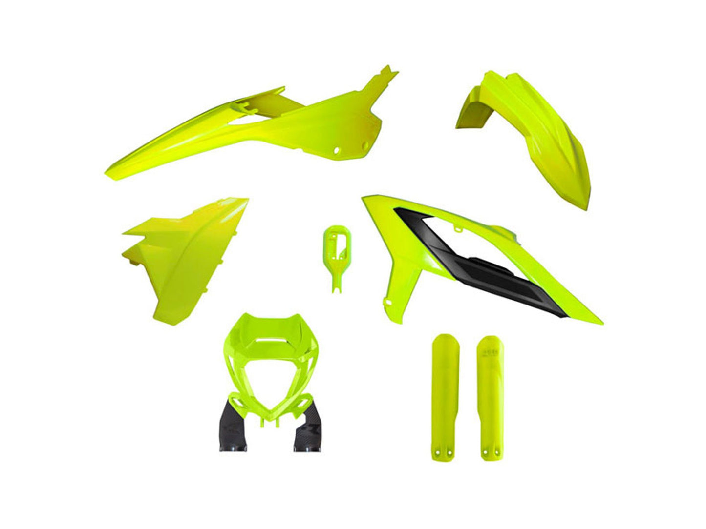 Kit Plastiche Racetech BETA RR 125/200/250/300/350/390/430/480 CON PARASTELI 2023-2024 Kit GIALLO NEON