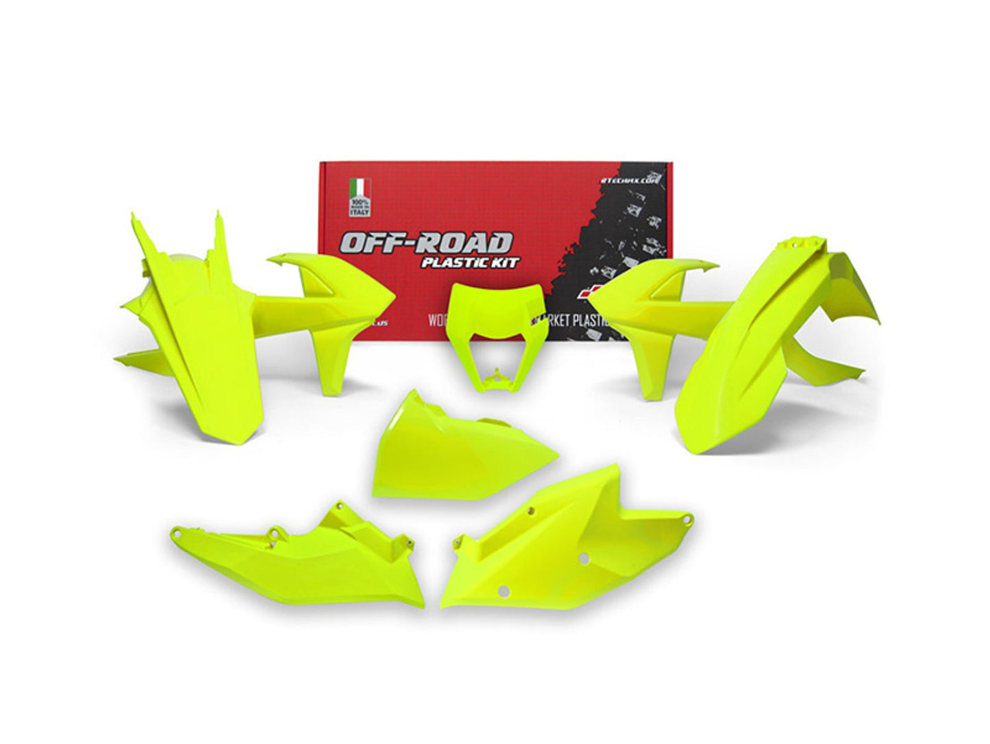 Kit Plastiche Racetech KTM 250/300/350/450/500 SENZA PARASTELI 2017-2019 Kit GIALLO NEON