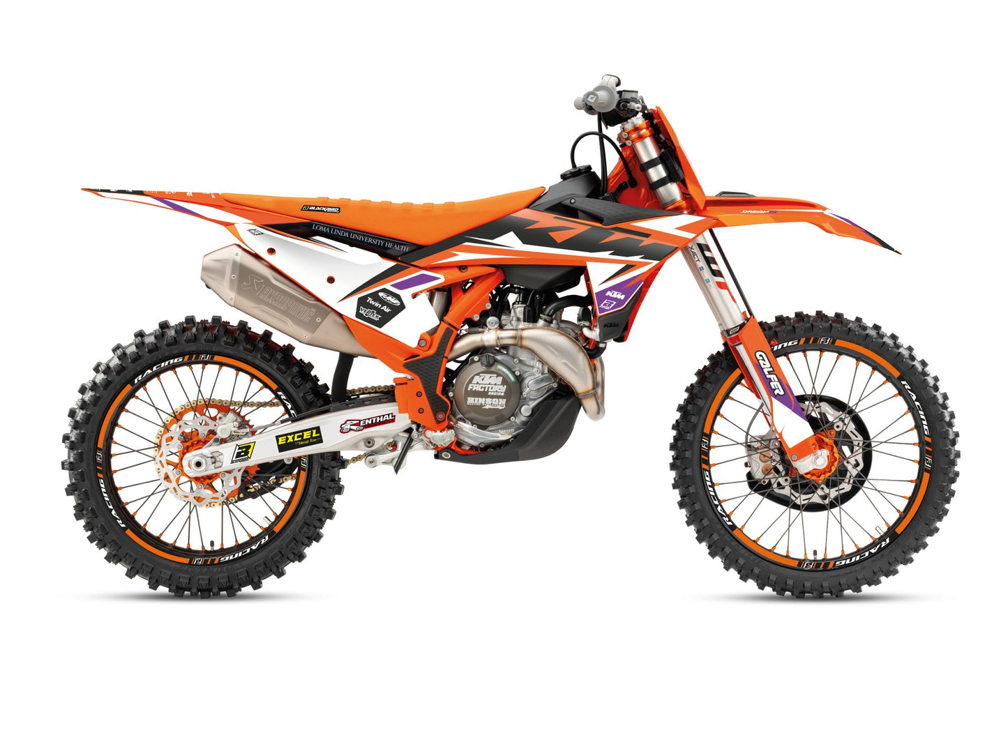 Kit Adesivi Dream 5 Chrome Blackbird Ktm EXC 350 2026